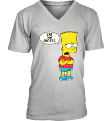 The Bart Simpson School Ban of 1990 Eat My Shorts Men's Vneck - NFLFanGift