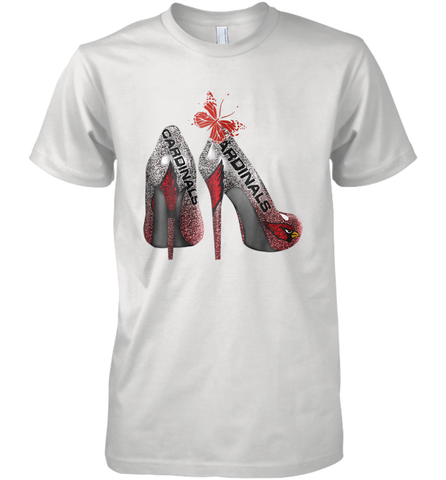 Arizona Cardinals High Heel Butterfly Rhinestone Tide NFL Men's Premium T-Shirt - NFLFanGift