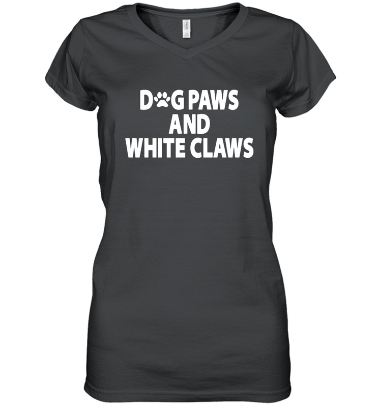 Dog Paws And White Claws Women's Vneck - NFLFanGift