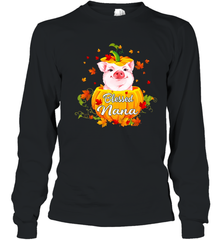 Blessing Nana Pig Pumpkin Halloween Youth Long Sleeve T-Shirt - NFLFanGift