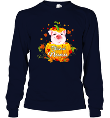 Blessing Nana Pig Pumpkin Halloween Youth Long Sleeve T-Shirt - NFLFanGift