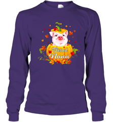 Blessing Nana Pig Pumpkin Halloween Youth Long Sleeve T-Shirt - NFLFanGift