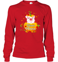 Blessing Nana Pig Pumpkin Halloween Youth Long Sleeve T-Shirt - NFLFanGift