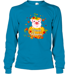 Blessing Nana Pig Pumpkin Halloween Youth Long Sleeve T-Shirt - NFLFanGift