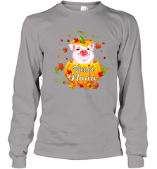 Blessing Nana Pig Pumpkin Halloween Youth Long Sleeve T-Shirt - NFLFanGift