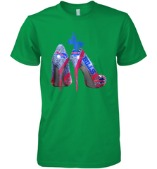 NFL Buffalo Bill Rhinestone High Heels Butterfly Rhinestone Tide Men's Premium T-Shirt - NFLFanGift