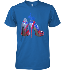 NFL Buffalo Bill Rhinestone High Heels Butterfly Rhinestone Tide Men's Premium T-Shirt - NFLFanGift