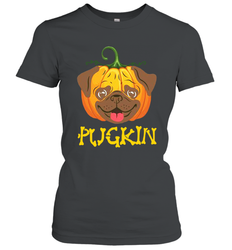 Funny Pugkin Pug Pumpkin Halloween Women's T-Shirt - NFLFanGift