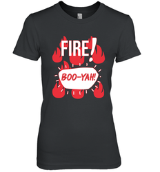FIRE TACO SAUCE Boo Yah Halloween Costumes Women's The Boyfriend Tee - NFLFanGift