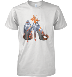 NFL Denver Broncos High Heel Butterfly Rhinestone Tide Men's Premium T-Shirt - NFLFanGift