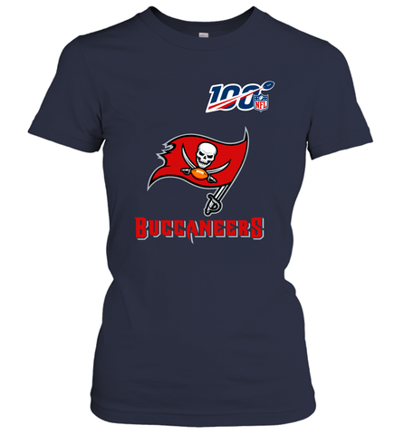 Tampa Bay Buccaneers NFL 100th Season Anniversary Women's T-Shirt - NFLFanGift