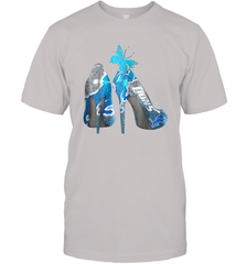 NFL Detroit Lions High Heel Butterfly Rhinestone Tide Men's T-Shirt - NFLFanGift