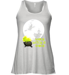 Which Witch Is Witches Halloween Costume Halloween Witches Teacher Racerback Tank - NFLFanGift
