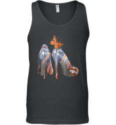 NFL Denver Broncos High Heel Butterfly Rhinestone Tide Tank Top - NFLFanGift