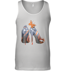 NFL Denver Broncos High Heel Butterfly Rhinestone Tide Tank Top - NFLFanGift
