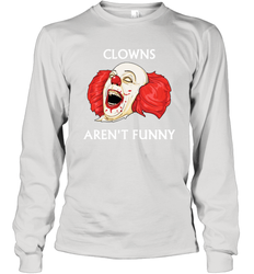 Halloween Clowns Aren't Funny Long Sleeve T-Shirt - NFLFanGift