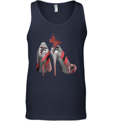 NFL Atlanta Falcons Rhinestone High Heels Tank Top - NFLFanGift