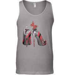 NFL Atlanta Falcons Rhinestone High Heels Tank Top - NFLFanGift