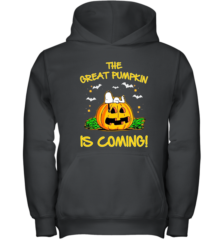 The Great Pumpkin Is Coming Snoopy Halloween Youth Hoodie - NFLFanGift