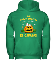 The Great Pumpkin Is Coming Snoopy Halloween Youth Hoodie - NFLFanGift
