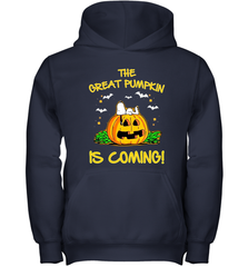 The Great Pumpkin Is Coming Snoopy Halloween Youth Hoodie - NFLFanGift