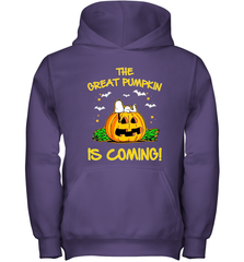 The Great Pumpkin Is Coming Snoopy Halloween Youth Hoodie - NFLFanGift