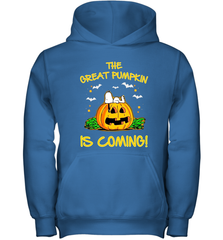 The Great Pumpkin Is Coming Snoopy Halloween Youth Hoodie - NFLFanGift