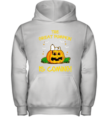 The Great Pumpkin Is Coming Snoopy Halloween Youth Hoodie - NFLFanGift