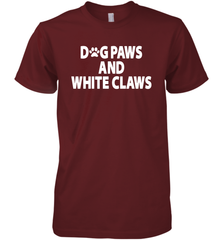 Dog Paws And White Claws Men's Premium T-Shirt - NFLFanGift