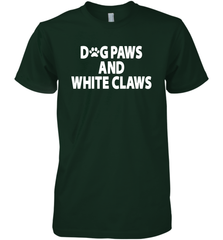 Dog Paws And White Claws Men's Premium T-Shirt - NFLFanGift