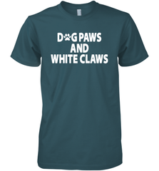 Dog Paws And White Claws Men's Premium T-Shirt - NFLFanGift
