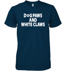 Dog Paws And White Claws Men's Premium T-Shirt - NFLFanGift