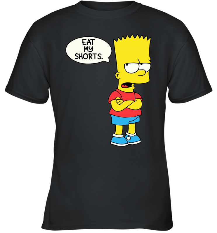 The Bart Simpson School Ban of 1990 Eat My Shorts Youth T-Shirt - NFLFanGift