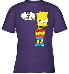 The Bart Simpson School Ban of 1990 Eat My Shorts Youth T-Shirt - NFLFanGift