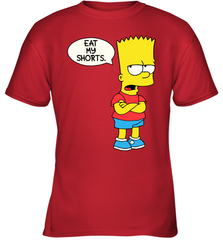 The Bart Simpson School Ban of 1990 Eat My Shorts Youth T-Shirt - NFLFanGift