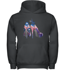 NFL New York Giants High Heel Butterfly Rhinestone Tide Youth Hoodie - NFLFanGift