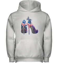 NFL New York Giants High Heel Butterfly Rhinestone Tide Youth Hoodie - NFLFanGift