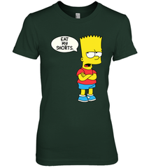 The Bart Simpson School Ban of 1990 Eat My Shorts Women's The Boyfriend Tee - NFLFanGift