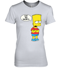 The Bart Simpson School Ban of 1990 Eat My Shorts Women's The Boyfriend Tee - NFLFanGift
