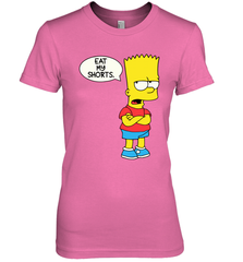 The Bart Simpson School Ban of 1990 Eat My Shorts Women's The Boyfriend Tee - NFLFanGift