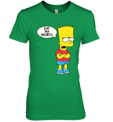 The Bart Simpson School Ban of 1990 Eat My Shorts Women's The Boyfriend Tee - NFLFanGift