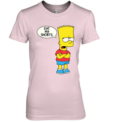 The Bart Simpson School Ban of 1990 Eat My Shorts Women's The Boyfriend Tee - NFLFanGift