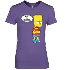The Bart Simpson School Ban of 1990 Eat My Shorts Women's The Boyfriend Tee - NFLFanGift