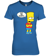 The Bart Simpson School Ban of 1990 Eat My Shorts Women's The Boyfriend Tee - NFLFanGift