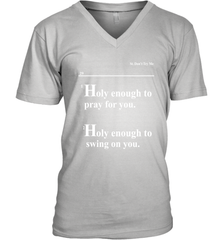 Lovely Mimi Holy Enough To Pray For You Hood Enough To Swing On You Men's Vneck - NFLFanGift