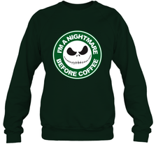 Starbucks Inspired Jack Skellington Coffee I'm A Nightmare Before Coffee Crewneck Sweatshirt - NFLFanGift