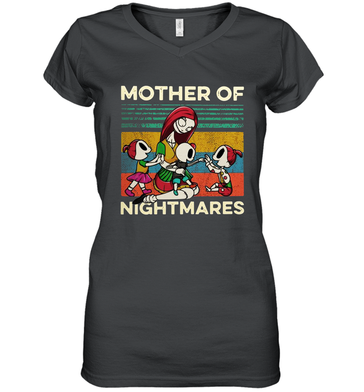 Sally and sons Mother of Nightmares Before Christmas Vintage Women's Vneck - NFLFanGift