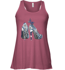 NFL Los Angeles Rams High Heel Butterfly Rhinestone Tide Racerback Tank - NFLFanGift