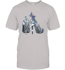 NFL Los Angeles Rams High Heel Butterfly Rhinestone Tide Men's T-Shirt - NFLFanGift