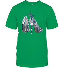NFL Los Angeles Rams High Heel Butterfly Rhinestone Tide Men's T-Shirt - NFLFanGift
